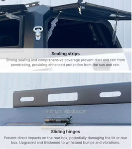 Auvent rigide en alliage <span class=keywords><strong>d</strong></span>'aluminium étanche et verrouillable pour Toyota NP300 Land Cruiser 2004-2016 Pick-up - Product Image 4