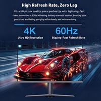 Moniteur de jeu au prix d'usine, écran plat de 27 pouces, 4K 60Hz pour ordinateurs de bureau de jeu