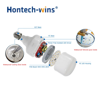 Hontech-Wins Lampes LED professionnelles pour poulailler IP67 sans scintillement 2700K-6500K Angle de faisceau de 300° Dimmable Haute CRI 85 Garantie 3 ans