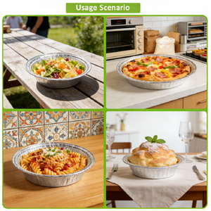 ถาดพิซซ่าอะลูมิเนียมขนาด 12 นิ้ว ถาดฟอยล์สำหรับทำโฟคาซซ่า ถาดพิซซ่าขนาดใหญ่สำหรับพิซซ่าส่วนตัว ถาดอบคุกกี้ช็อกโกแลตชิปขนาดใหญ่ เป็นมิตรกับสิ่งแวดล้อม - Product Image 3