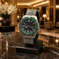 Montre mécanique automatique de luxe pour hommes, 41mm, NH36, en acier inoxydable, montre de plongée, verre saphir, Date, 10 bars, résistante à l'eau