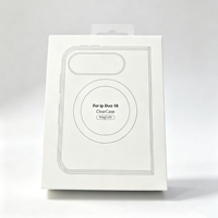 Casing Ponsel Magnetik Transparan untuk iPhone 18 Duo, Hybrid Anti Benturan, Tipis, Anti Debu, Anti Gores, Lipat
