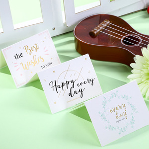 Tarjetas de Felicitación Minimalistas con Impresión Personalizada y Estampado Dorado para el Día de la Madre, Tarjetas de Felicitación de Lujo para Año Nuevo con Mejores Deseos - Product Image 2