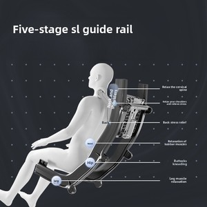 Fauteuil de <span class=keywords><strong>massage</strong></span> pliable à gravité zéro pour le corps entier, entièrement automatique, à rail SL, best-seller 2025 - Product Image 6