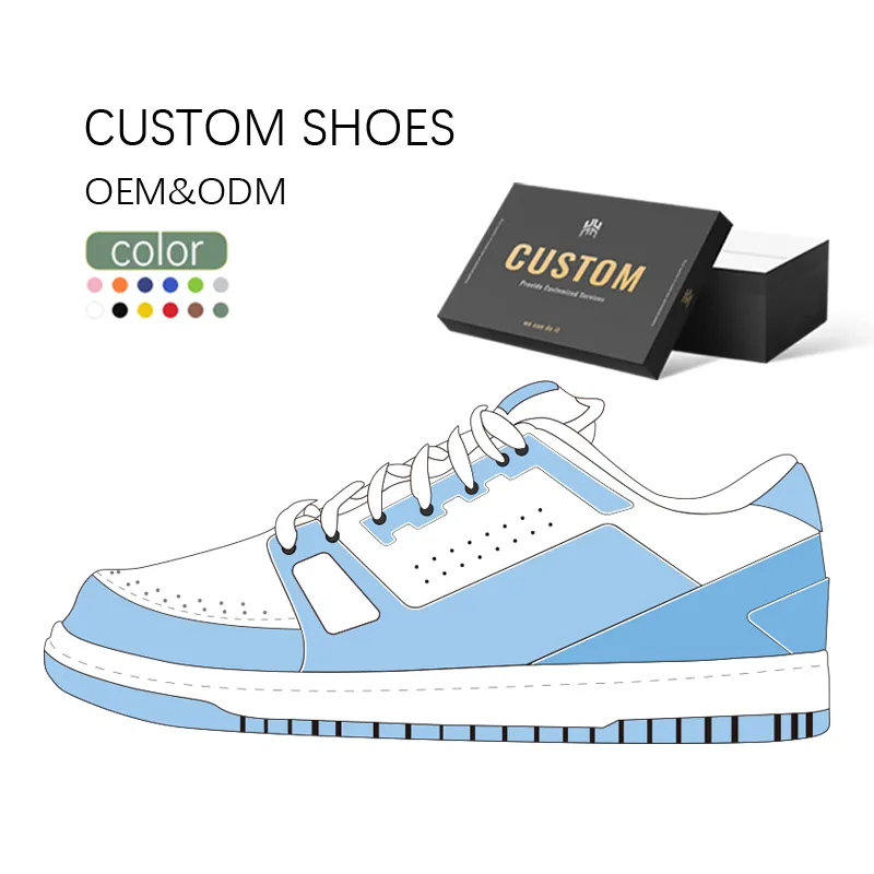 OEM Low Authentic Grain Lichi Genuine Leather Air Logo Customization Men's Casual Custom Sneakers Men Custom designer Shoes