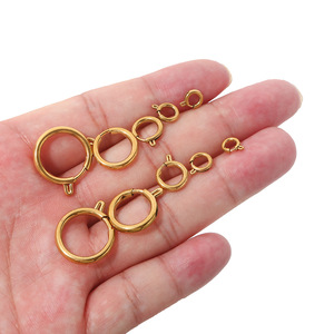 ACEWORKS 18K PVD Gold Stainless Steel <b>Spacers</b> Jewelry | 6mm/18mm Sizes | Waterproof Durable Connector for Necklace Making - Product Image 3