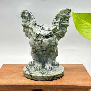 Vente <span class=keywords><strong>en</strong></span> gros de sculptures uniques <span class=keywords><strong>en</strong></span> cristal, grand gargoyle <span class=keywords><strong>en</strong></span> jade vert de 10 cm, gargoyle <span class=keywords><strong>en</strong></span> jade pour cadeau et décoration d'Halloween - Product Image 2