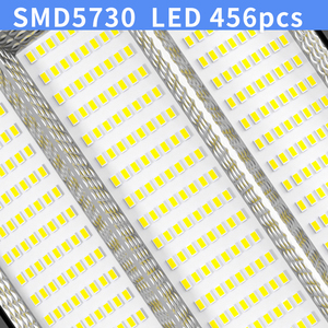 Lampe solaire murale à 456 LED pour extérieur, avec détecteur de mouvement, étanche IP65, en plastique ABS, télécommande DC, batterie, pour aménagement paysager - Product Image 6