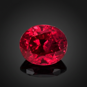 Rubí Rojo Corte Ovalado, Piedra Suelta Natural y Sintética, Tamaños Personalizados para Anillos y Colgantes - Product Image 1
