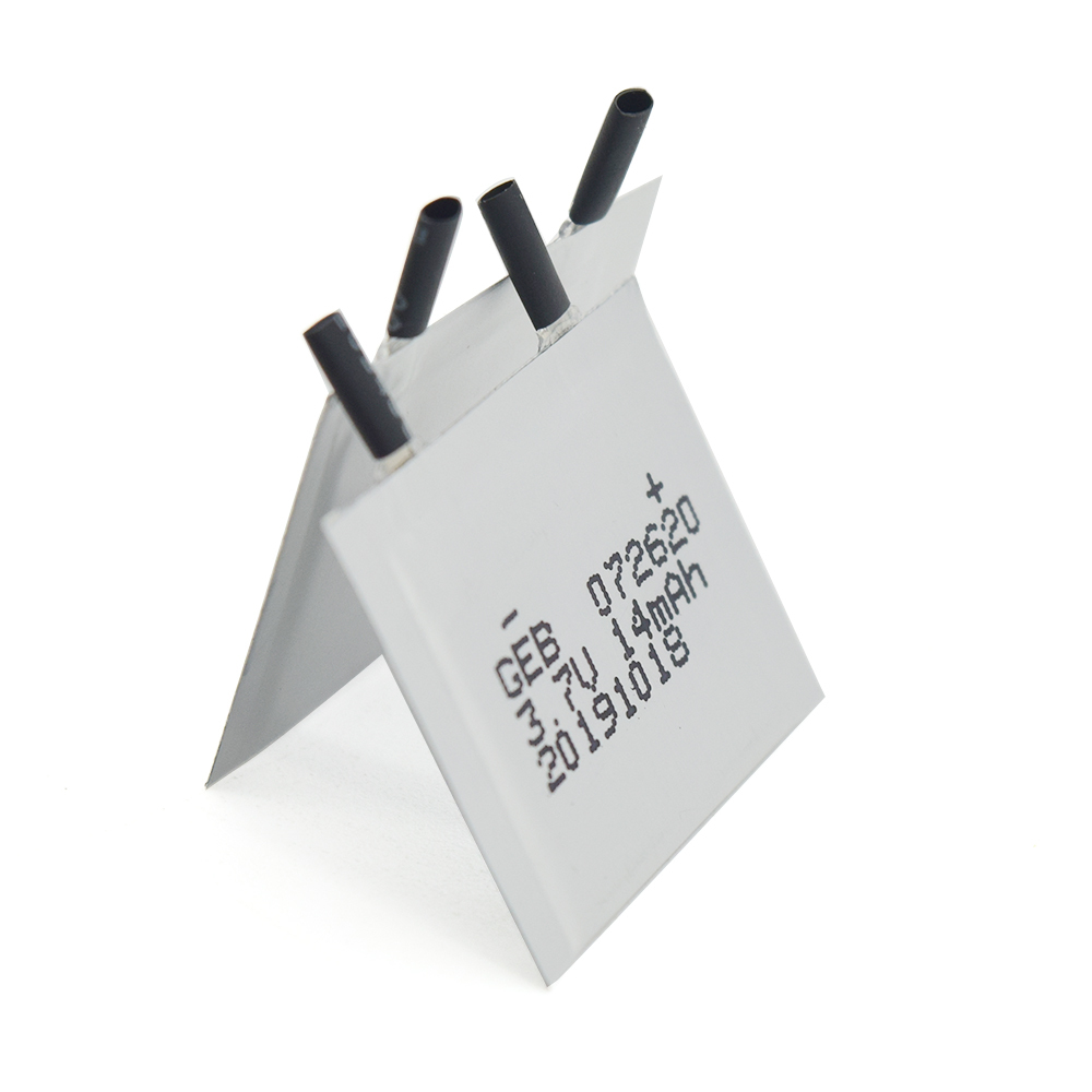 Factory Direct 0.7mm ultra-thin battery cell li-ion small 072620 14mAh 3.7V lipo lithium ultra Thin rechargeable polymer battery