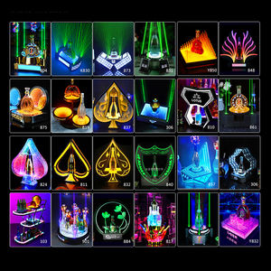 Plateau de service de mariage, boîtes de nuit de <span class=keywords><strong>Bar</strong></span>, LED fleur de <span class=keywords><strong>Paris</strong></span>, vin, présentoir de bouteilles de whisky, décor glorieux - Product Image 6