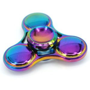 Fidget Spinner Cyclone Triangle Coloré en Métal Éblouissant Portable Anti-Stress pour Enfants et Adultes - Product Image 4