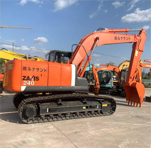 Excavatrice Hitachi Zx240 d'occasion certifiée CE, 24 tonnes, d'origine japonaise, avec moteur Isuzu, boîte de vitesses PLC et pompe. - Product Image 3