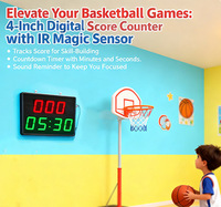 Kit de capteur de minuterie numérique LED automatique haute précision CHEETIE pour basket-ball, en ABS, rouge/vert, modèle CP13C