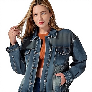 Chaqueta Vaquera para Mujer, Estilo Casual, Cierre de Botones, Color Sólido, Corte Regular, para Otoño - Product Image 1