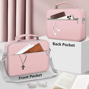 Échantillon gratuit : Housse de protection zippée pour Bible / Grande housse de transport pour Bible avec bandoulière / Étui de transport pour livre / Sac d'église, Direct Usine - Product Image 2