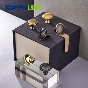 Koppalive Đồng thau rắn Nội thất tùy chỉnh Núm vàng đánh bóng Cửa tủ bếp Tay cầm ngăn kéo Núm - Product Image 6