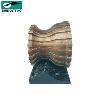Meuleuse d'angle à hauteur de travail personnalisée OEM 100mm, polisseuse, roues profilées frittées diamantées pour cylindre de bord en granit