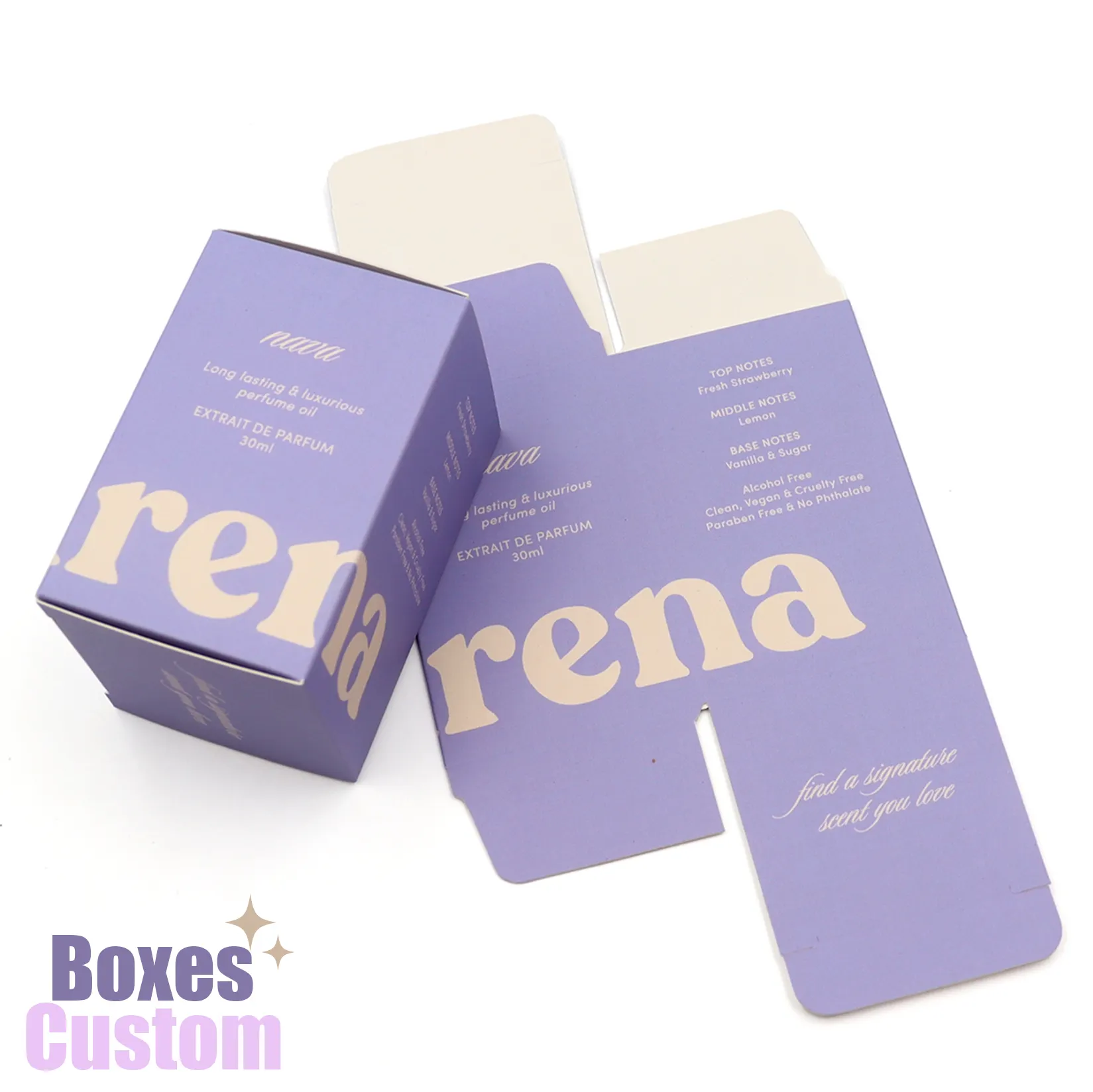 Caja de embalaje de papel recubierto, paquete de productos de belleza para el cuidado de la piel, suero cosmético, perfume, caja pequeña, embalaje personalizado