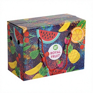 Cajas de Cartón Corrugado Personalizadas para Envíos de Plátanos, Piñas y Frutas de la Pasión, Grosor de 0.5 mm, Impresión Barnizada, Diseño Personalizado - Product Image 3