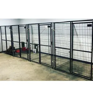 Galvanized Pipe Chain Link Steel Large Outdoor Dog Kennel with House Roof and Cover (10ft. W x 10 ft. L x 6 ft. H)