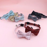 Breakaway-kattenhalsband met bel en vlinderdas Leuke bedrukte verstelbare halsband voor kittens, kleine honden, meisjeskatten