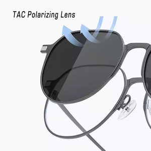 Best Selling Square Black Day and Night <strong>Glasses</strong> Magnetic Mirror Traveling Sunglasses TAC Polarized Sunglasses for Men - Product Image 4