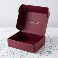Cajas de Embalaje Personalizadas con Logotipo, Color Rojo, con Experiencia de Desempaquetado Agradable, Aptas para Transporte de Comercio Electrónico