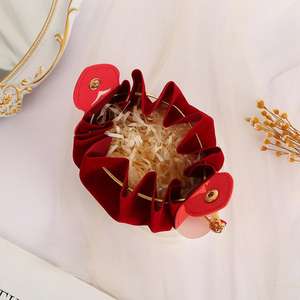 Bolsa de Cuero con Cordón para Dulces, Bolsa de Regalo de Franela, Decoración de Favores de Boda, 1 Unidad - Product Image 5