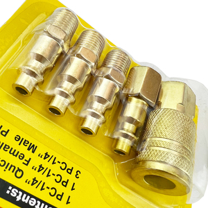 Juego de acoplador rápido de 5 uds de hierro de tipo americano directo de fábrica con herramientas de Hardware chapadas en superficie de cobre - Product Image 4