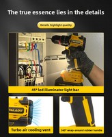 Ensemble d'outils multifonctions en coffret rigide : Scie à chaîne électrique, Marteau électrique, Meuleuse d'angle, Clé à chocs 350N et outils au lithium (5 pièces)
