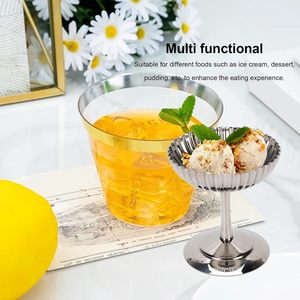 New Arrival Chic Stylish Premium 304 Stainless Steel Eco-Friendly American Style <b>Ice</b> Cream Bowl Standing Cup for <b>Ice</b> Cream Fruit - Product Image 4
