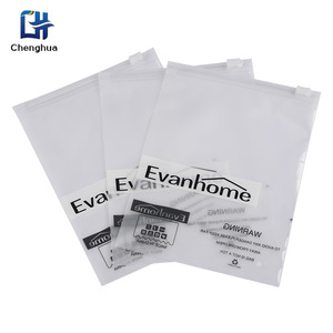 Evanhome Clothing Organizer Frosted Zipper Bag Reusable Transparent With Logo Printing Rectangle Shape Durable Inner Packaging - Product Image 2