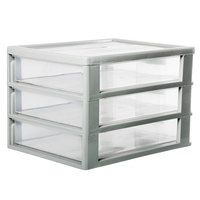 Organisateur en plastique de stockage de bureau d'armoire de tiroir de papier A4 avec le tiroir de bureau empilable