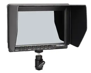 7'' HD IPS 1280x800 on-camera LCD HDMI studio video monitor with F970 Plate