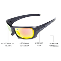 Lunettes de tir ignifuges de haute qualité lentilles renforcées épaissies résistantes aux chocs lentilles remplaçables lunettes tactiques