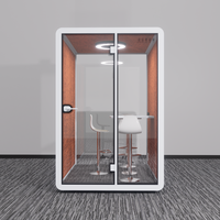Cabine insonorisée individuelle pour bureau, hôtel, salle de sport - Pod de bureau modulaire moderne en alliage d'aluminium pour clients professionnels