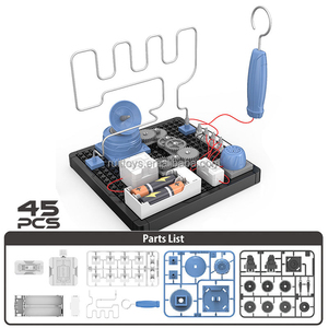 45Pcs circuiti elettronici Stem fai da te assemblano il gioco del labirinto di tocco elettrico della trasmissione dell'ingranaggio - Product Image 3
