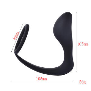 Kovida mâle g-point masseur Anal Plug jouet Vibration serrure sperme anneau Prostate stimulateur retard anneau orgasme pour homme - Product Image 6