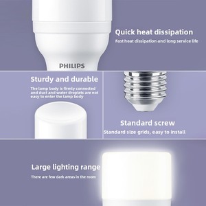 <span class=keywords><strong>Ampoule</strong></span> LED E27 à Culot Vissé Économe en Énergie pour Usage Domestique 17W Éclairage 13W Ultra-Lumineux Design Cylindrique Couleurs 3000K/6500K - Product Image 3