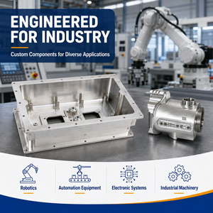 Özel AS9100 CNC Frezeleme 5 Eksenli CNC İşleme Alüminyum Yarı İletken Gövde Kasası - Product Image 4