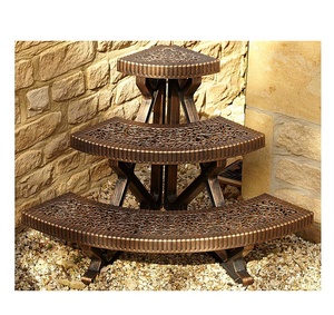 Support de pot de fleurs ornemental à 3 niveaux pour jardinière d'<span class=keywords><strong>angle</strong></span> - Product Image 1