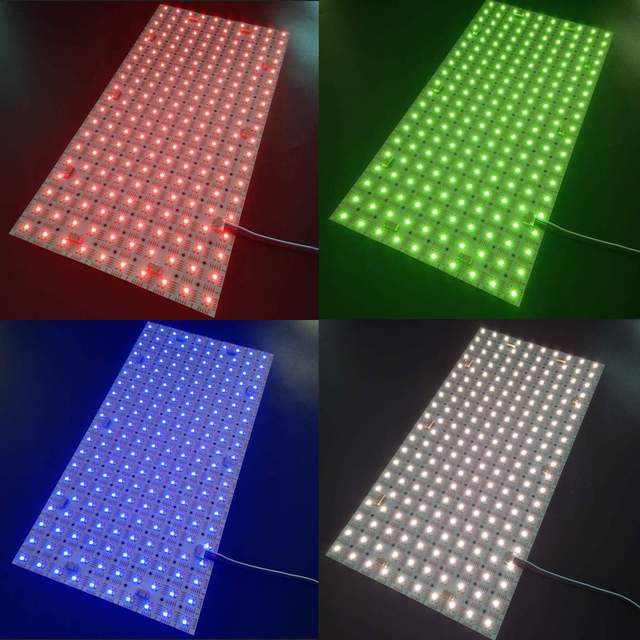 Customized Ultra-Thin 800LEDs SMD2835 RGBW Flexible LED Panel 24V Controllable Advertising Light Boards Backlight