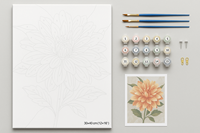 Peinture à l'huile par numéros DIY, décoration murale moderne européenne faite à la main, taille personnalisable, pour enfants et adultes, vente en gros