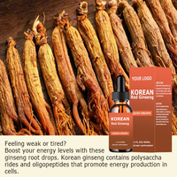 Extrait liquide de ginseng rouge coréen et asiatique en marque blanche – Gouttes de ginseng rouge coréen pour le soutien énergétique