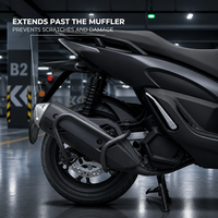 Protection d'échappement moto NS150GX 22mm en acier carbone, barre anti-chute, protection de silencieux, accessoires de modification