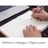 Carnet de notes de bureau A5 personnalisé avec logo, journal à couverture rigide imprimée sur mesure, agenda en cuir PU avec boucle pour stylo