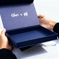 Boîte cadeau rigide pliable en forme de livre, magnétique, vert menthe personnalisé, emballage de luxe pliable pour les produits de mariage