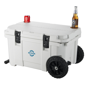 Wholesale Outdoor handle wheels Storage Cooler Sports competition Ice Cooler Box
