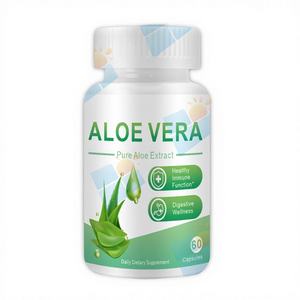 Cápsulas de Extracto de Aloe Vera Orgánico Natural, Venta Directa de Fábrica OEM, Promueven la Digestión, Suplementos Dietéticos para Adultos, 60 Cápsulas - Product Image 2
